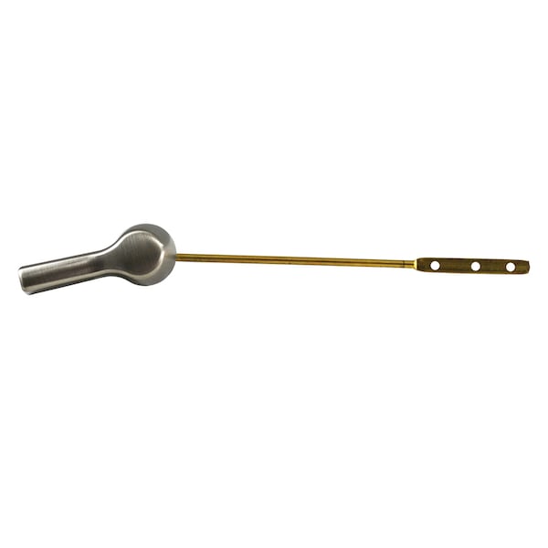 Jones Stephens Nickel Decorative Hvy Dty Tank Trip Lever 8" Brass Arm W/ Metal Spud T0105BN - main